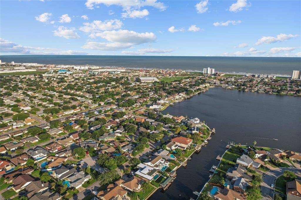 View of nearby Lake Madeline and Gulf of Mexico