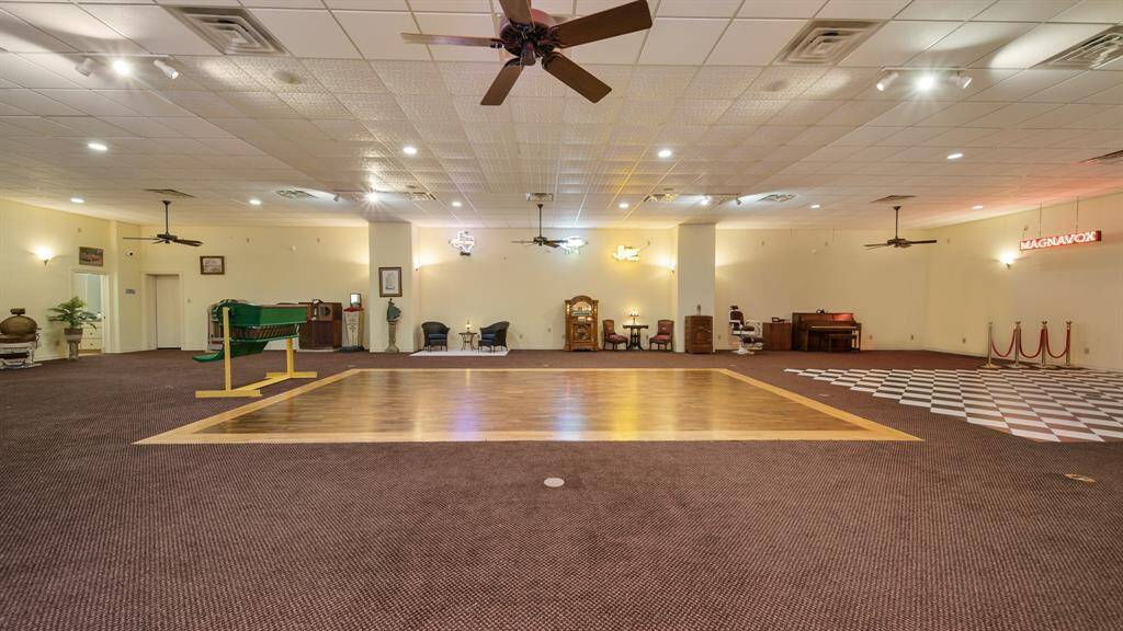 Another view of the multi use space "museum room" of the home.  74x40