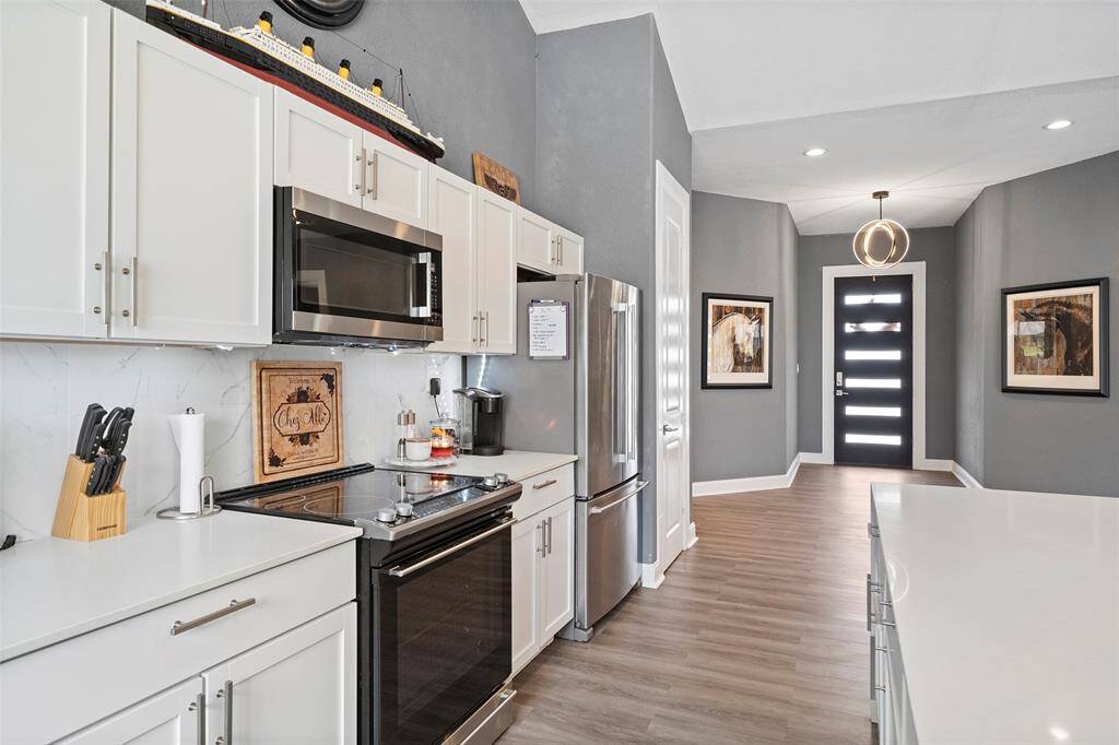 Modern Stainless Steel Appliances.