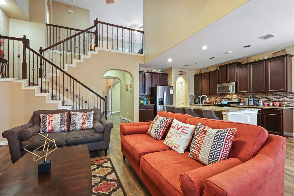Unique second floor balcony.