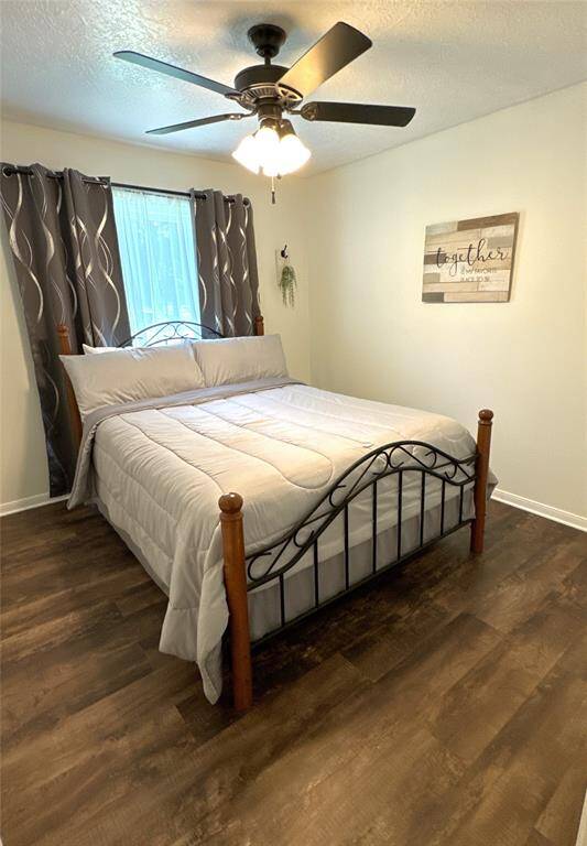 Spacious secondary bedroom with all furniture included.