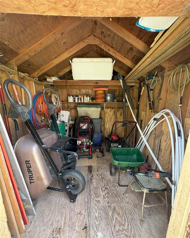 Compact and organized, this shed offers versatile storage for your tools and gardening essentials.