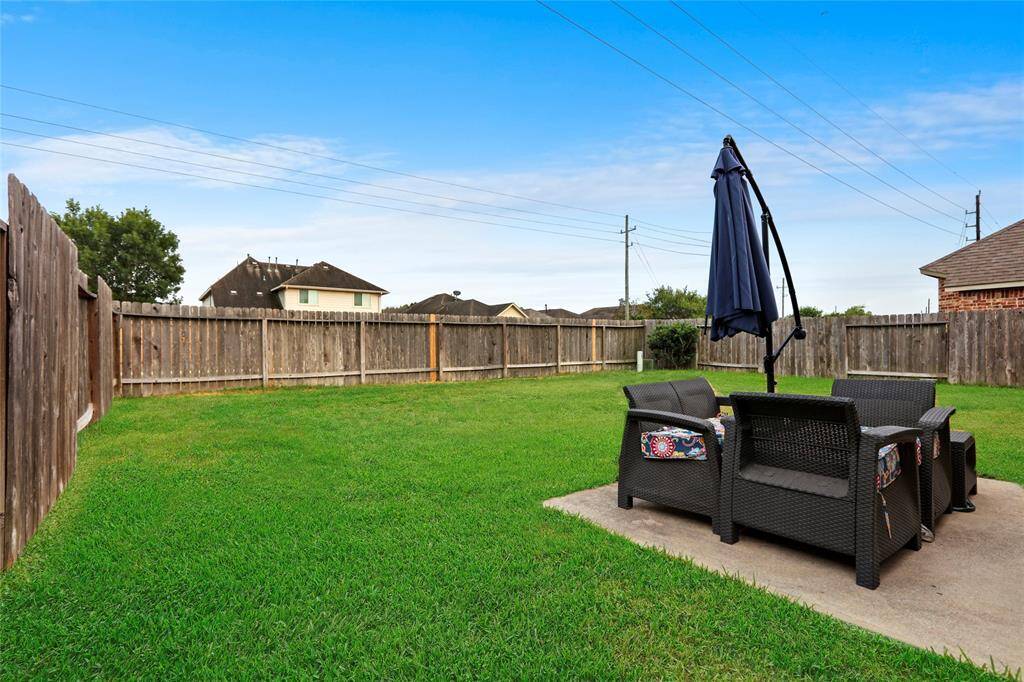 Fully Fenced Backyard.