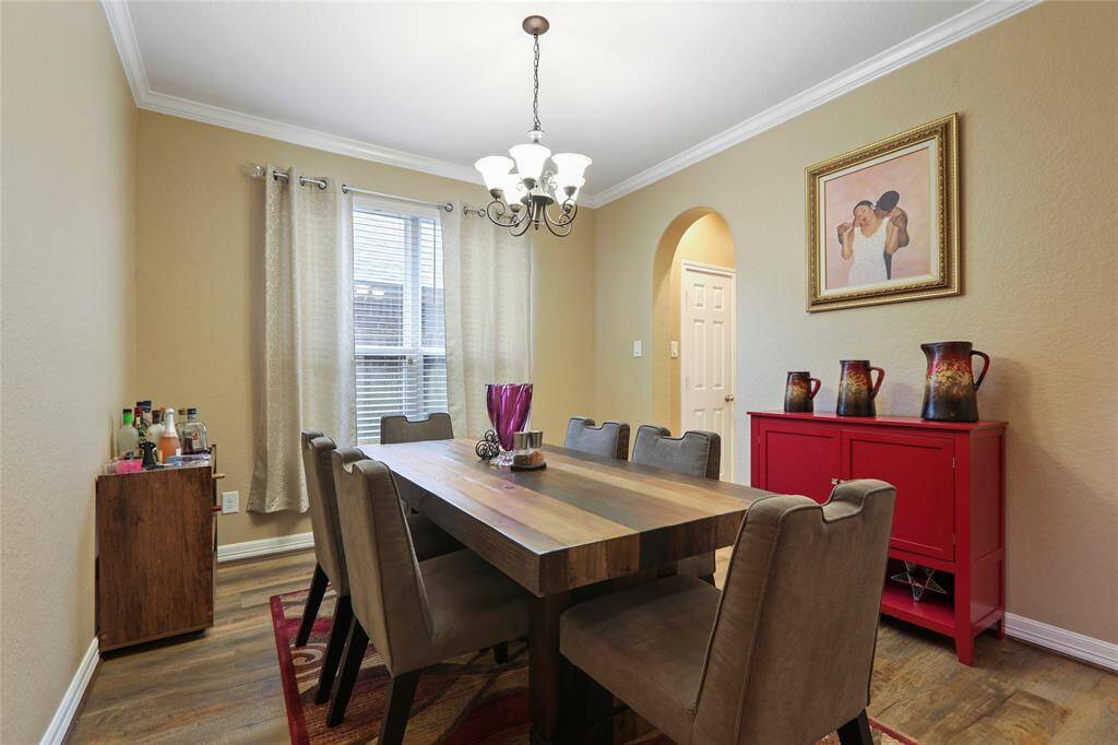 Formal dinning area perfect for creating memories.