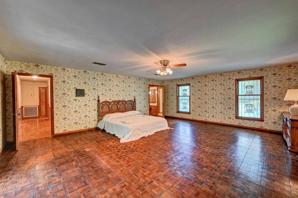 This primary suite is massive!