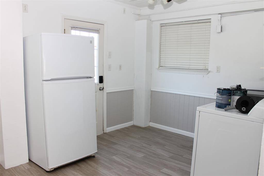Laundry area with full size washer & dryer (downstairs)