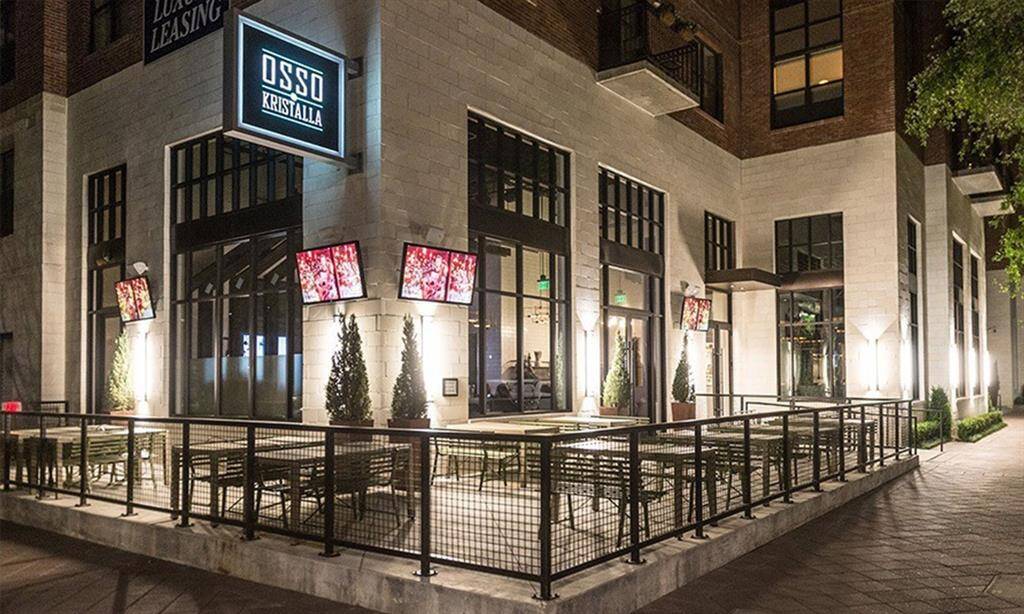 Two Italian concept restaurants are located in 500 Crawford. Potente and Osso & Kristalla.