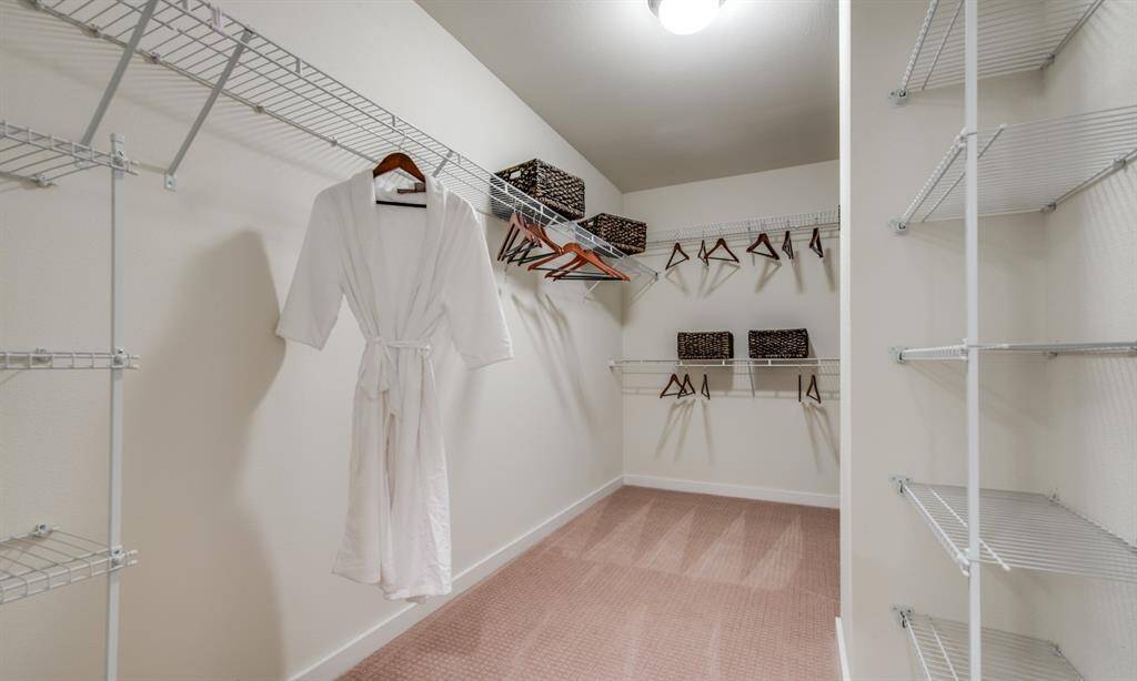 Oversized walk-in closet