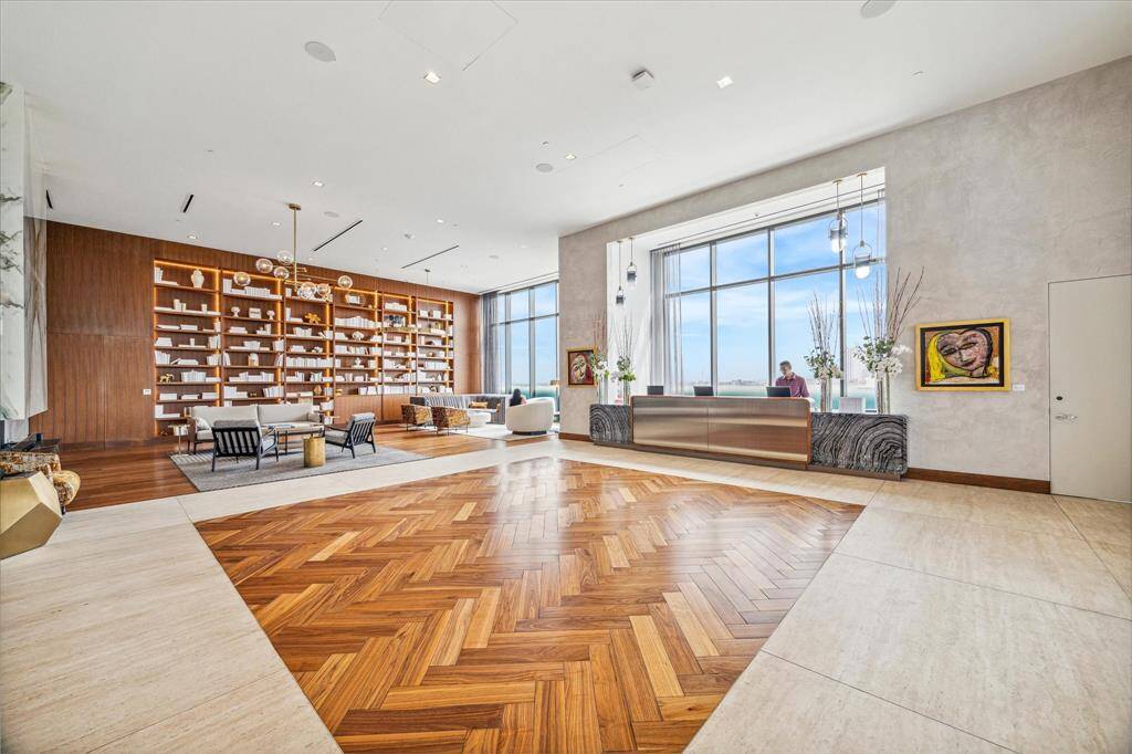 Thompson Hotel Lobby. Homeowners at the Allen enjoy full hotel amenities.