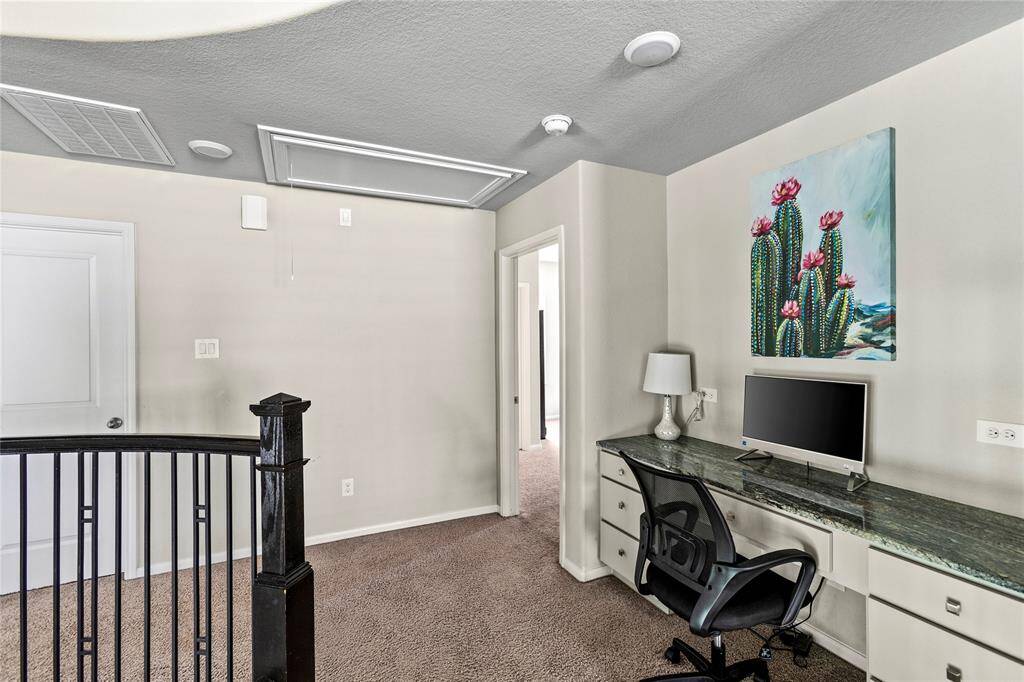 Built-In computer nook upstairs.