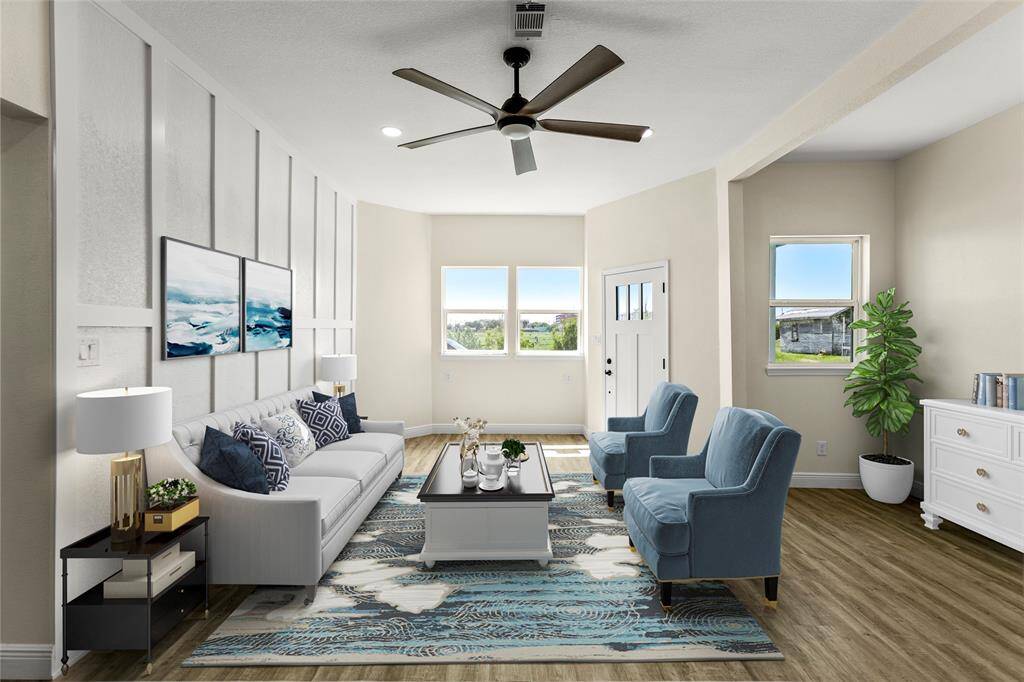 Virtually Staged Living Room