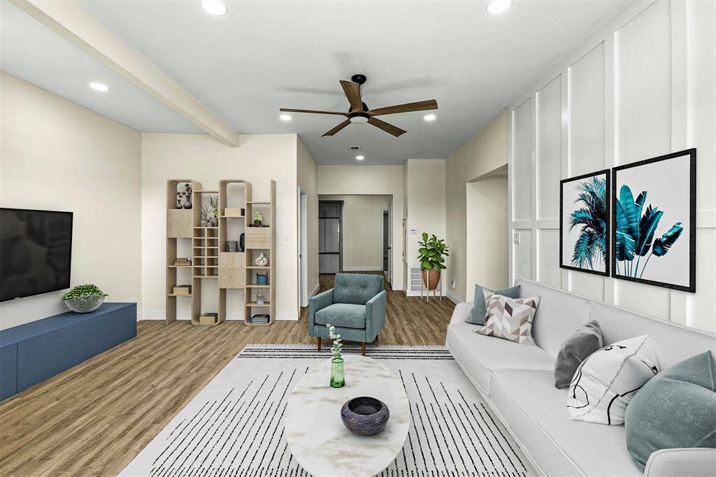 Virtually Staged Living Room