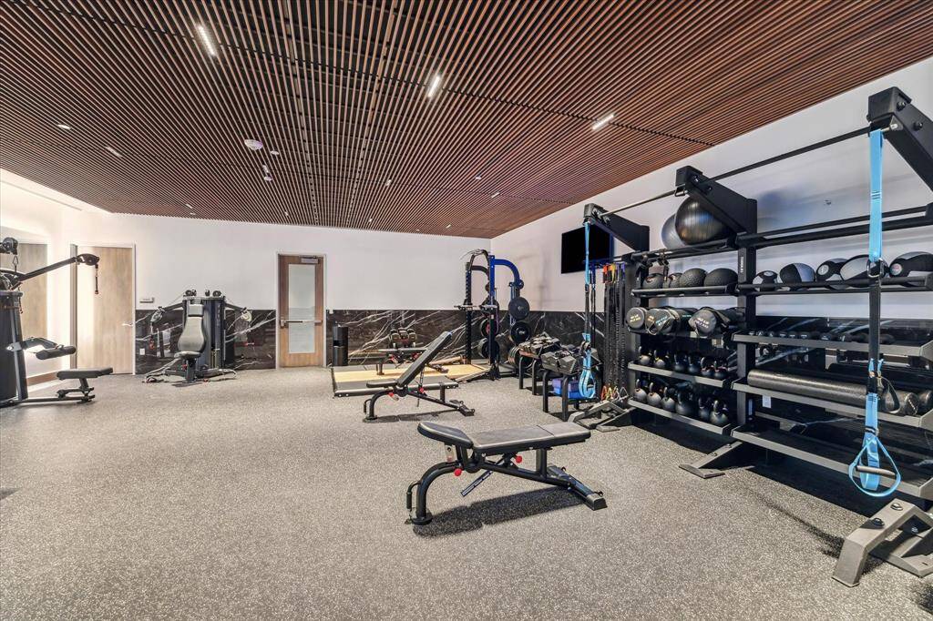 Private state-of-the-art gym.