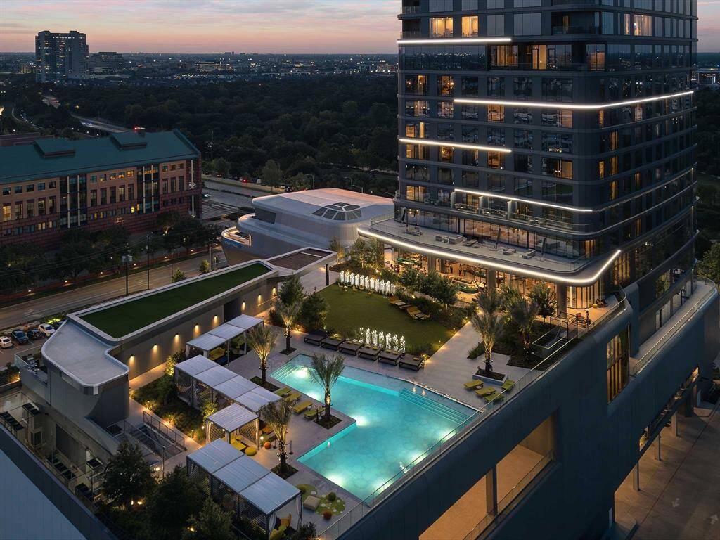 Thompson and Residences at the Allen pool.