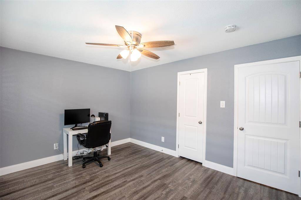 The bedroom is perfect for family or a guest.