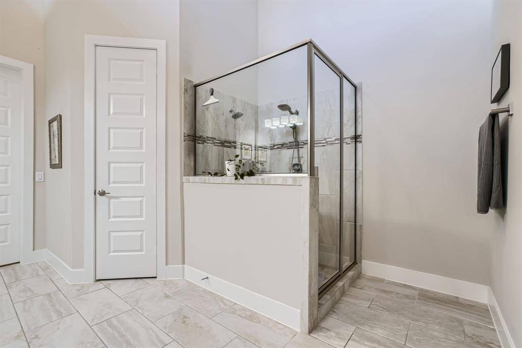 Primary bath with luxurious shower area