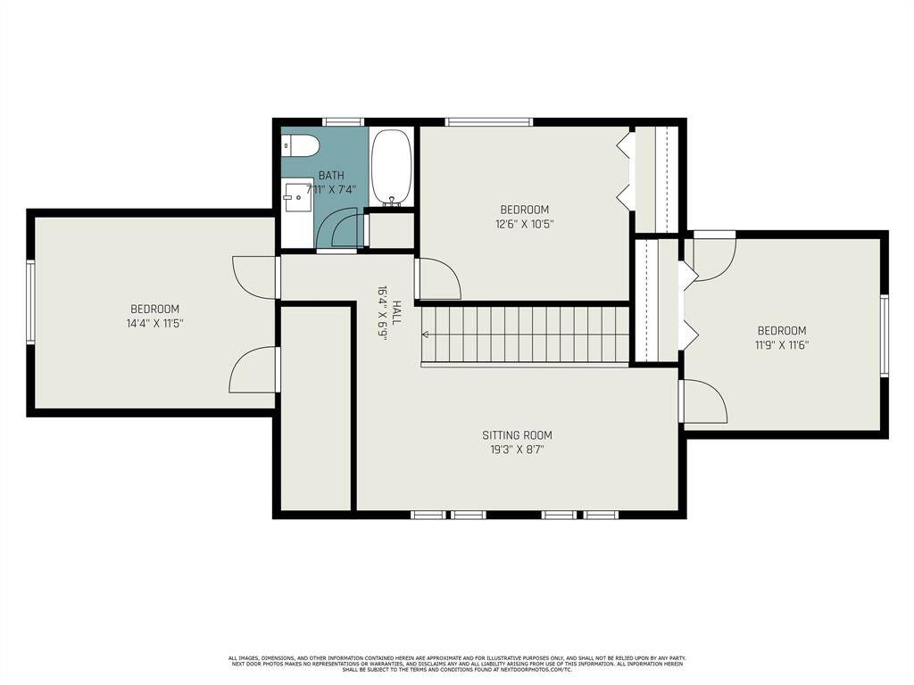 Explore the comfort of the upper level featuring a spacious master bedroom with a private bath, two additional well-sized bedrooms, and a cozy sitting area for relaxation.