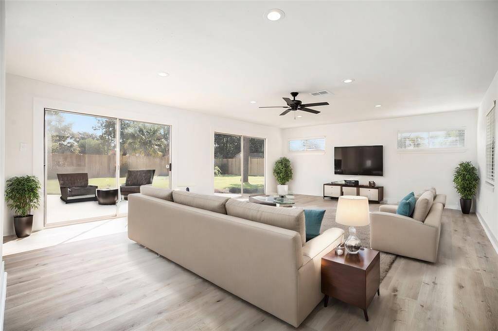 Virtually Staged family room