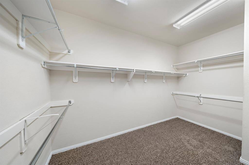 The large primary closet.