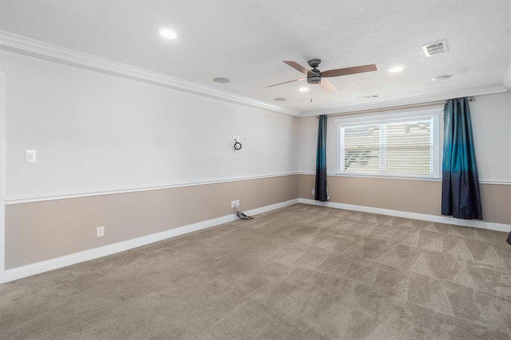 Another view of the living area that overlooks the water