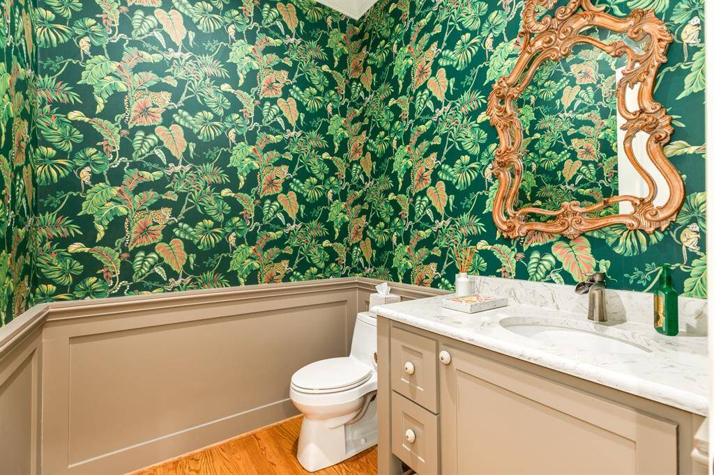 Downstairs half bath.