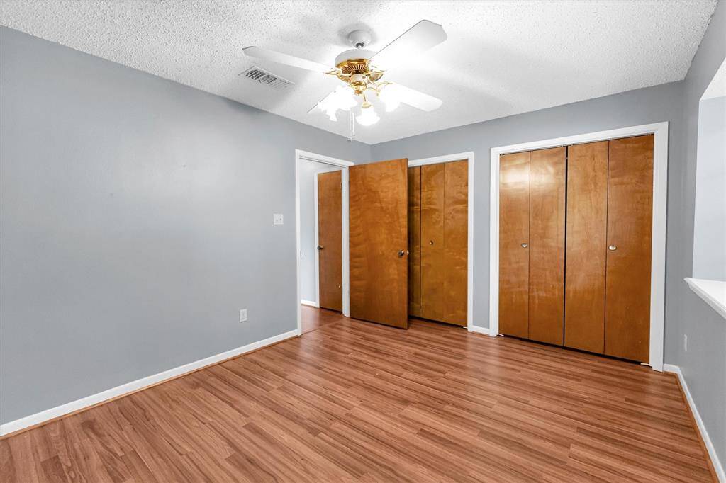 bedroom #2 with double closets