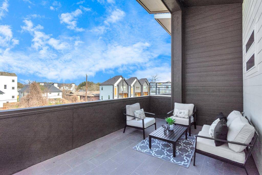 Huge balcony to entertain family and friends. (Staged)