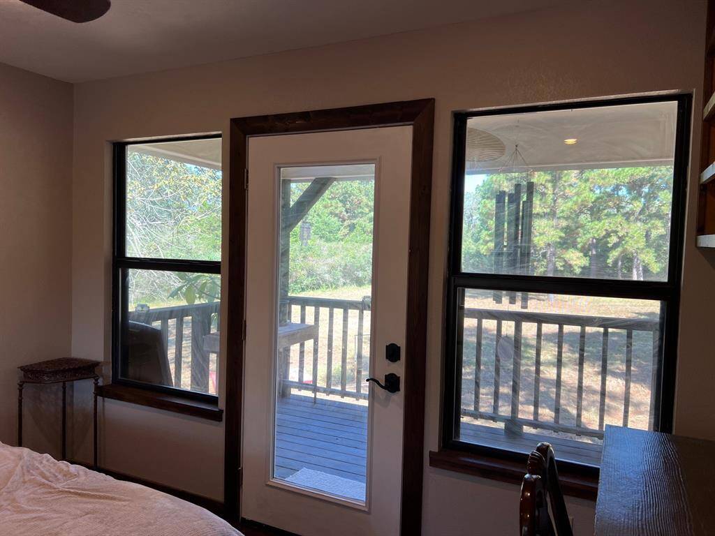 Door from bedroom to upper patio