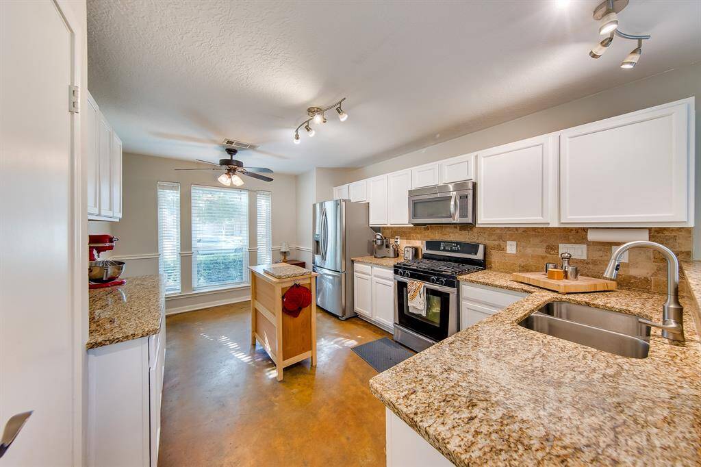 Ample counterspace and cabinet storage
