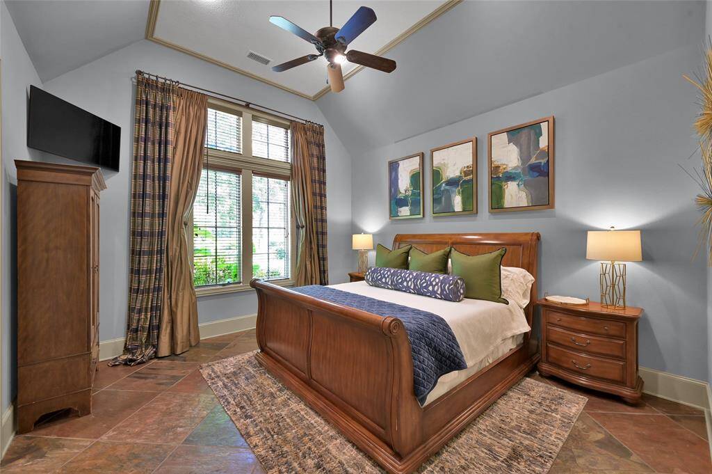 Bedroom 4 is generously sized and includes an en suite bathroom. This private retreat is ideal for guests.