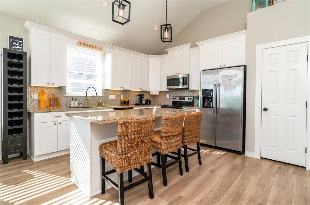 Open kitchen with island