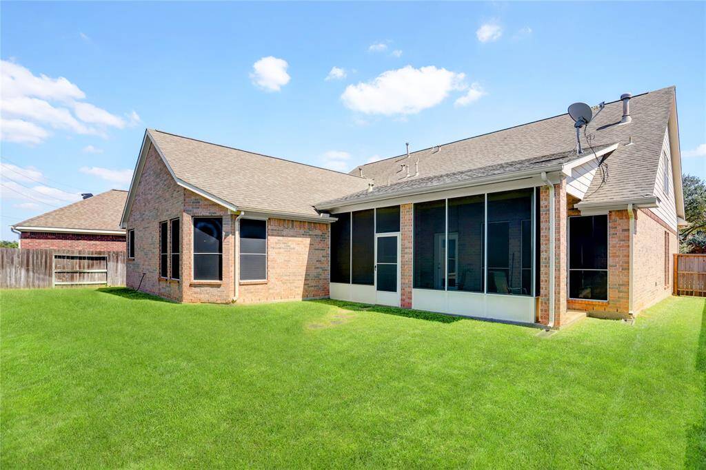 FULLY FENCED BACKYARD WITH NO BACKYARD NEIGHBORS OFFERS ADDED PRIVACY.