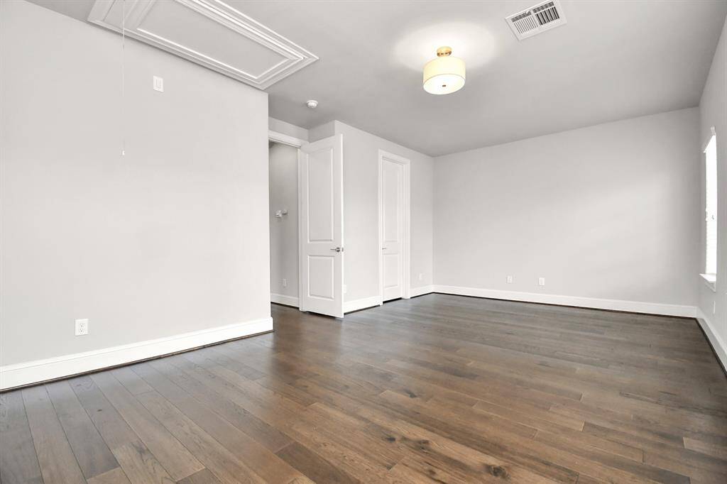 Bedroom #3! This one is about 14x21 and has a spacious closet and has access to a full bathroom.