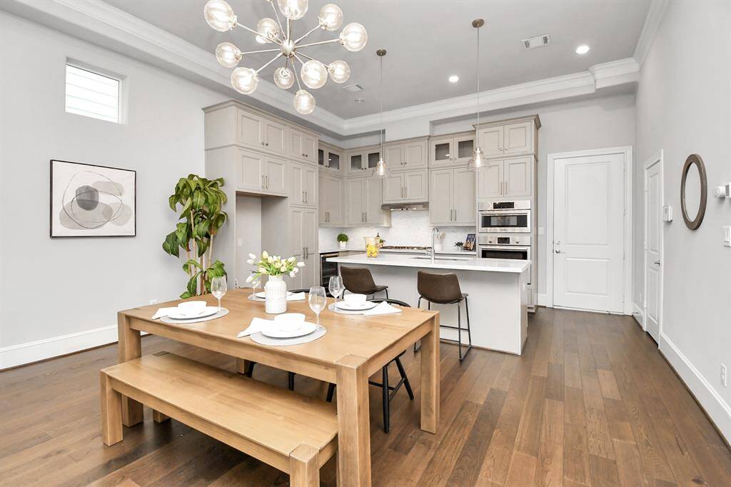 You can have a rectangular or circular table and make this your own heaven!