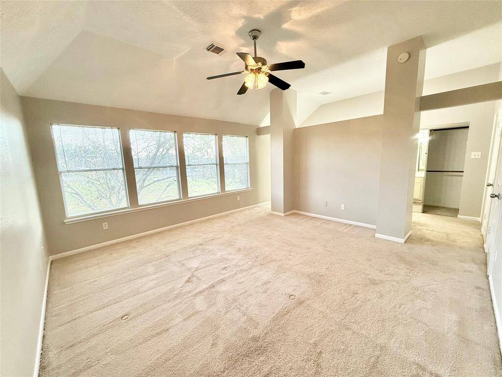 The Primary bedroom is huge.