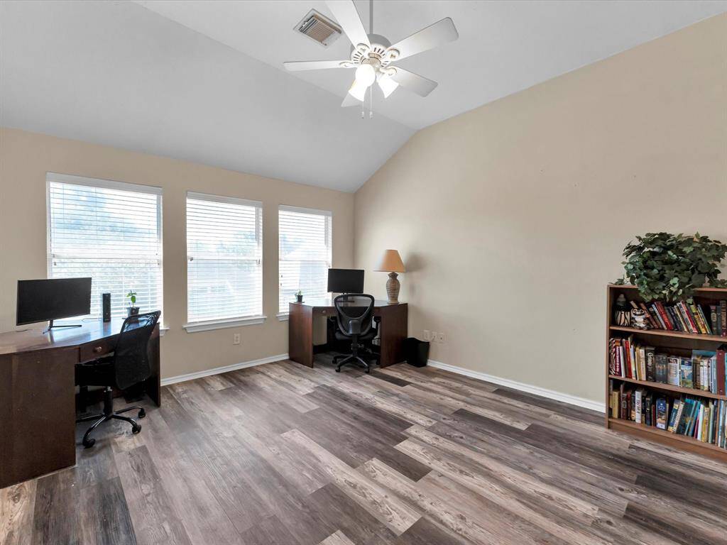 Game room comes with two corner desks and is spacious for lots of fun!