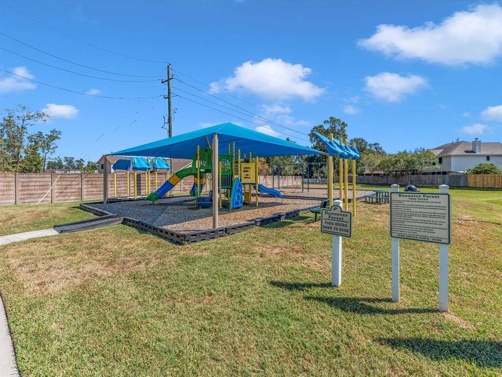 Outside the clubhouse and pool is also a fun shaded playground. This is one of two in the neighborhood.