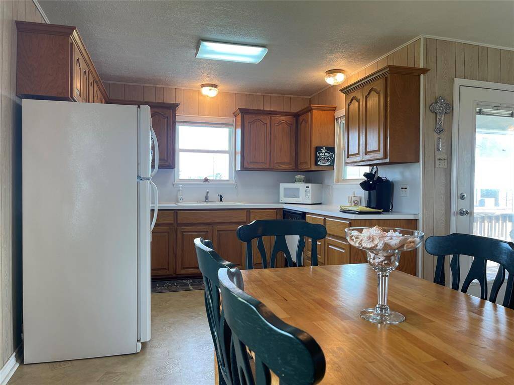 Spacious kitchen with generous storage.