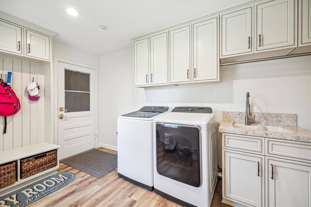 Remodeled utility room/mudroom with tons of storage