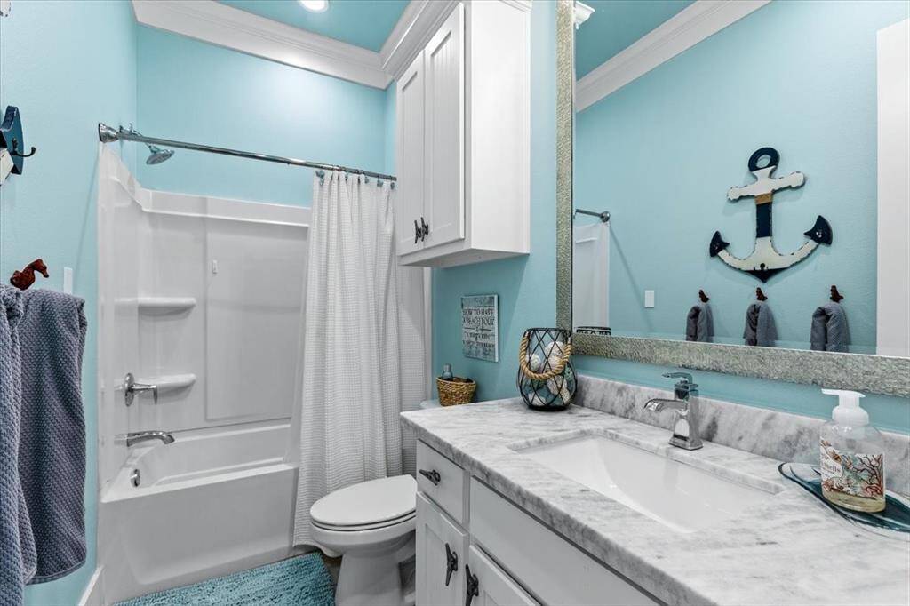 Hallway bath.