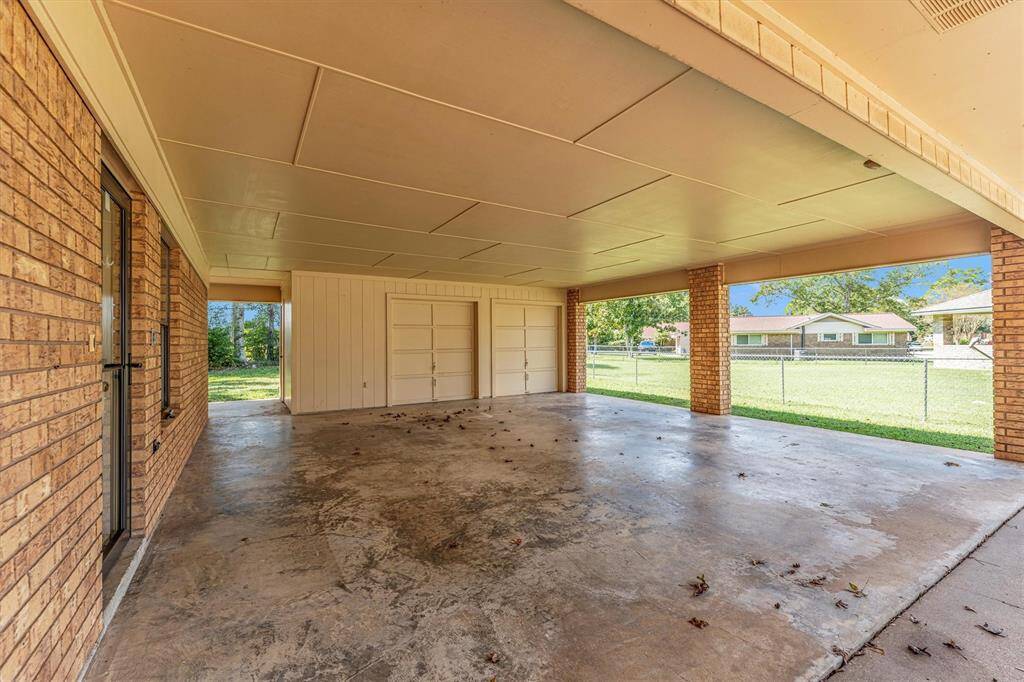 Spacious two car carport