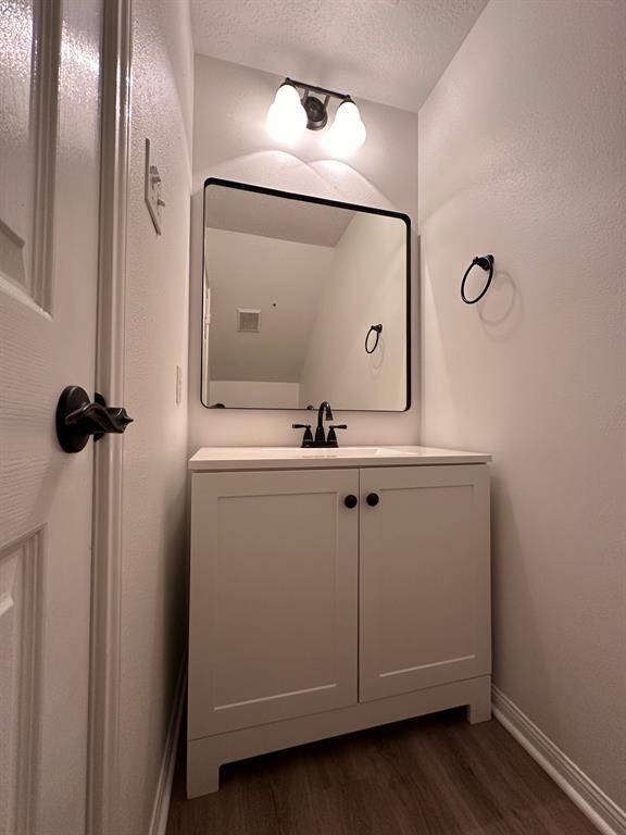Powder room on first floor.