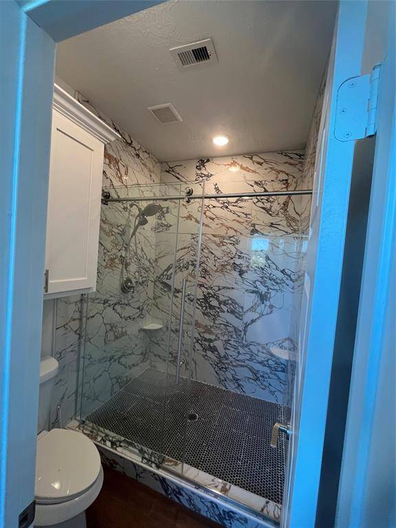 Master shower & cabinet