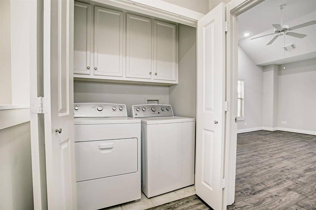 Laundry area is on third floor-washer and dryer stay!