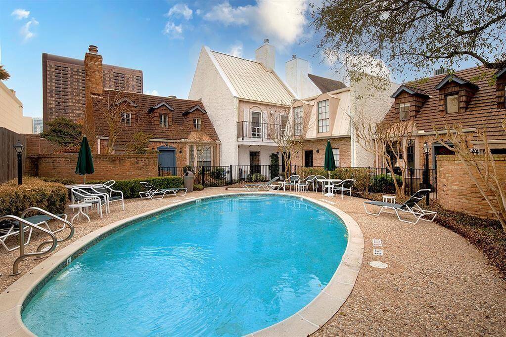 Refreshing pool just outside of your front door.