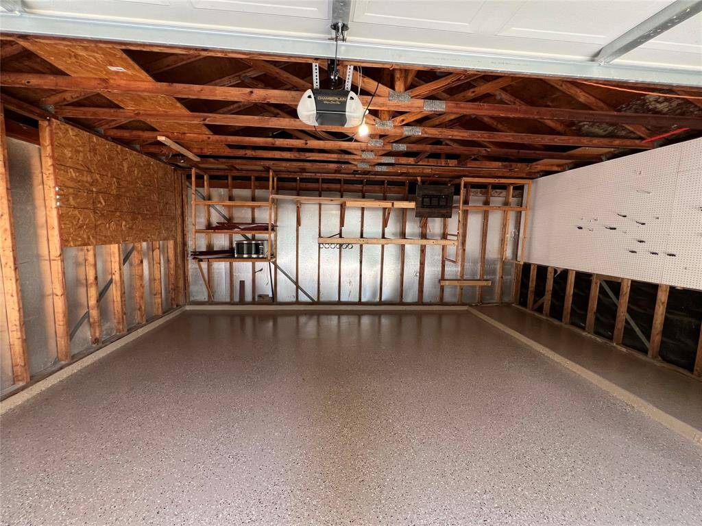 Detached Garage with newly epoxied flooring