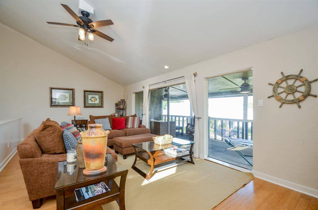 Another shot of the main living area with the balcony