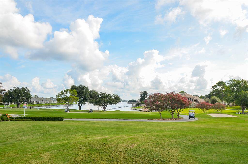 Golf Course with driving range (you hit into the lake!).