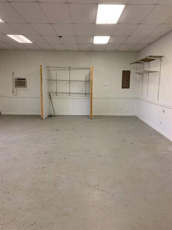 Reverse view of showcase/storage area