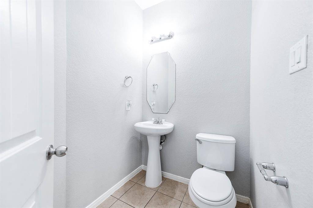 Half bath 1st floor.